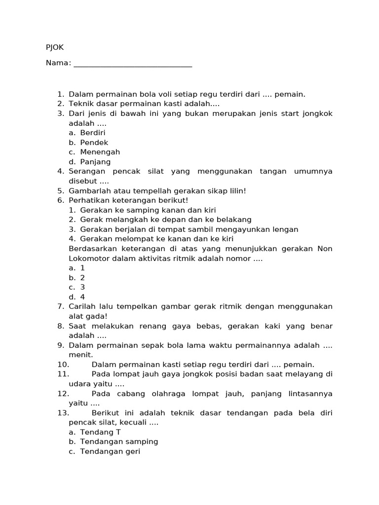 3 Fakta Mengejutkan soal Ujian Sekolah PJOK Kelas 6 yang Wajib Diketahui Siswa