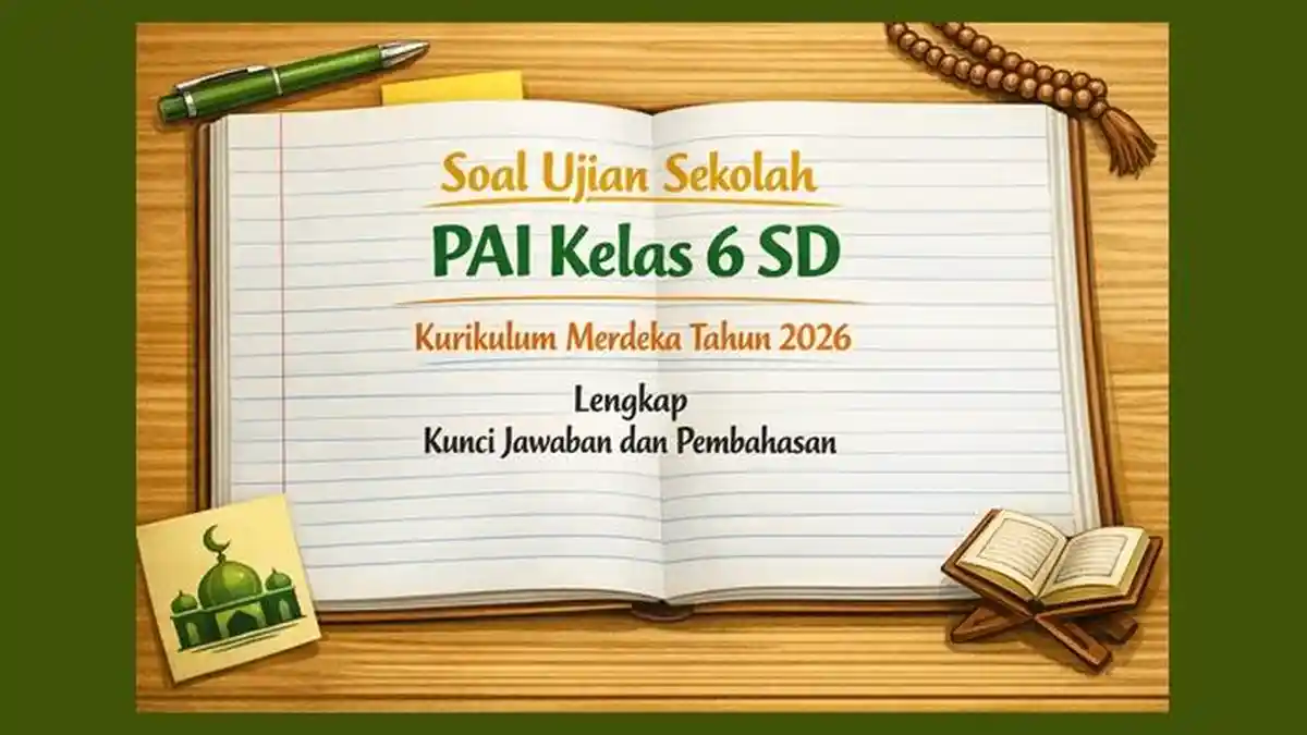 Soal Ujian Sekolah PAI Kelas 6 SD Kurikulum Merdeka Tahun 2026 Lengkap
