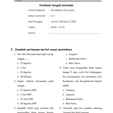 Akhirnya Terungkap! 3 Rahasia Lulus Ujian Sekolah Pendidikan Pancasila Kelas 6 2025