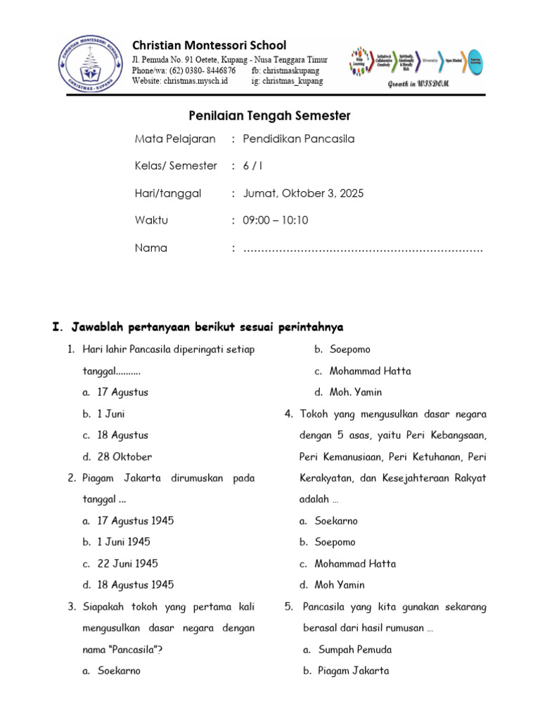 Akhirnya Terungkap! 3 Rahasia Lulus Ujian Sekolah Pendidikan Pancasila Kelas 6 2025