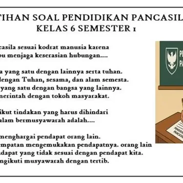 Ternyata Ujian Sekolah Pendidikan Pancasila Kelas 6 Kurikulum Merdeka Jadi Perekat Bangsa