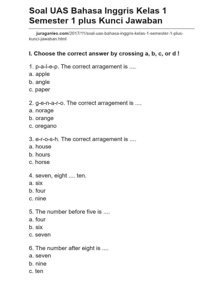 5 Alasan Wajib Download Soal PAS 1 Kelas 3 Tema 1 Juragan Les Sebelum Ujian Akhir Semester