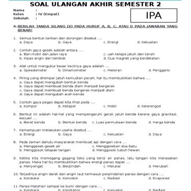 5 Fakta Soal IPA Kelas 6 Semester 2 Kurikulum 2013 yang Mengejutkan Guru dan Siswa