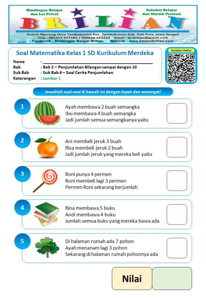 Download bank soal uas semester 1 kelas 4 mtk pdf dan Jadwal Liga 1 Indonesia Terbaru