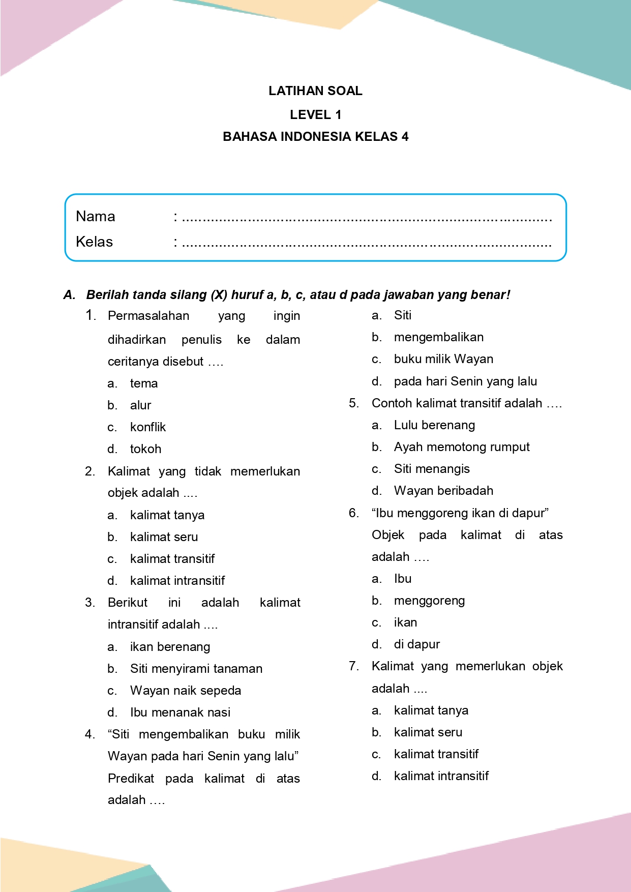 7 Rahasia Cepat Kuasai latihan soal bahasa indonesia kelas 4 tentang kalimat permintaan