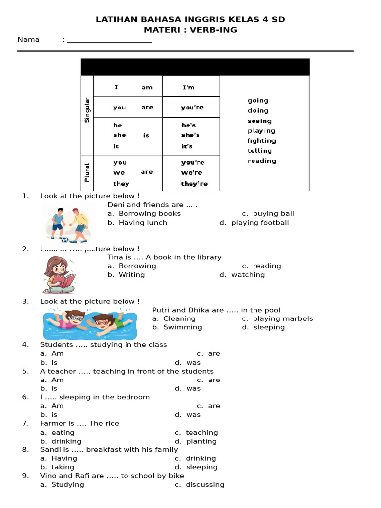 Akhirnya Resmi! Bahasa Inggris Wajib di SD Mulai 2027, Ini Latihan Soal Bahasa Inggris Kelas 4 SD yang Harus Dikuasai