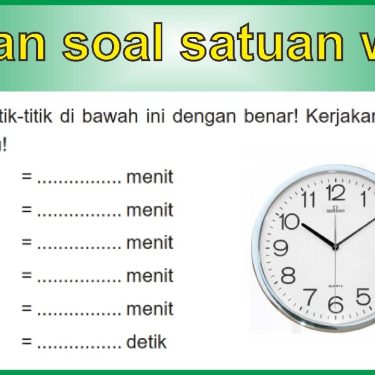 Download Soal MTK Jam Kelas 3 Semester 1 Lengkap dengan Kunci Jawaban, Wajib Tahu Sebelum Terlambat