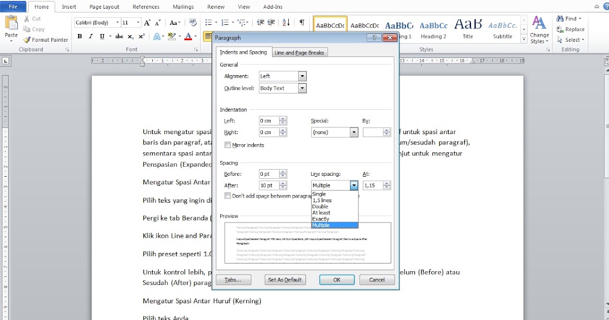 Rahasia Cara Mengubah Spasi Kanan 4 Kiri 3 di MS Word yang Wajib Anda Coba Sekarang