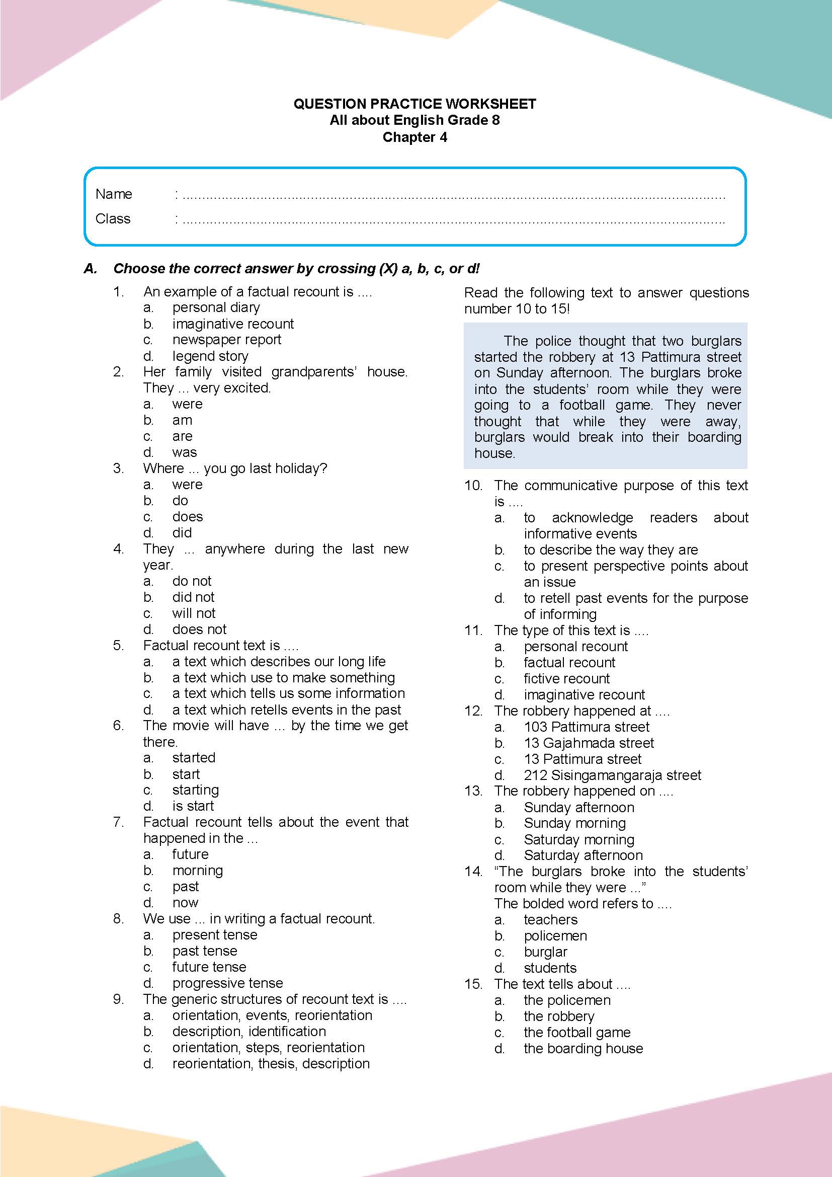 Ternyata Ini Rahasia Jitu Taklukkan Latihan Soal Bahasa Inggris Kelas 8 Chapter 4 Sebelum Terlambat