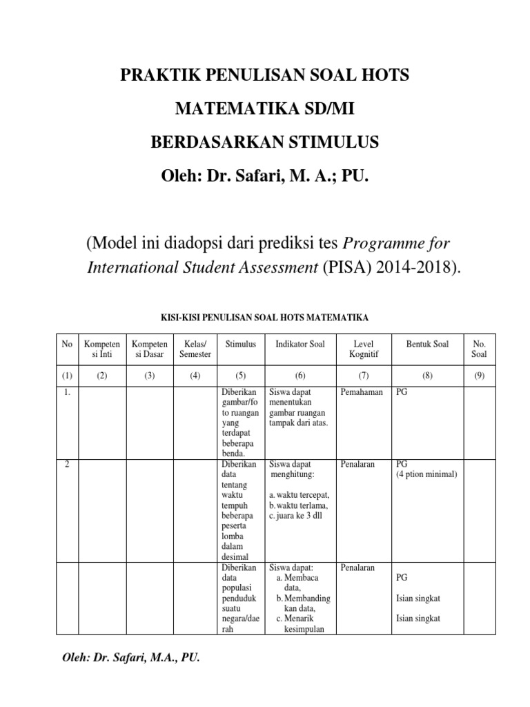 Terbukti 5 Cara Download Aplikasi Kisi-Kisi Soal HOTS SD Kelas 4 supaya Nilai Meningkat