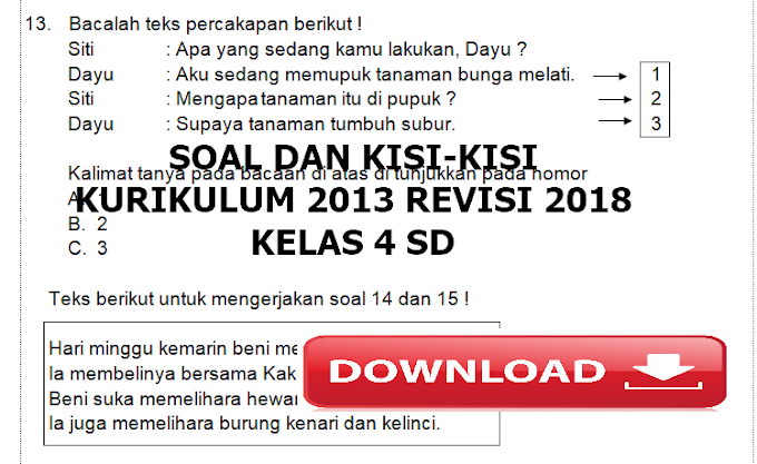 Terbukti! Download Analisis Soal K13 SD Kelas 4 Sekarang untuk Persiapan Ujian Tanpa Ribet