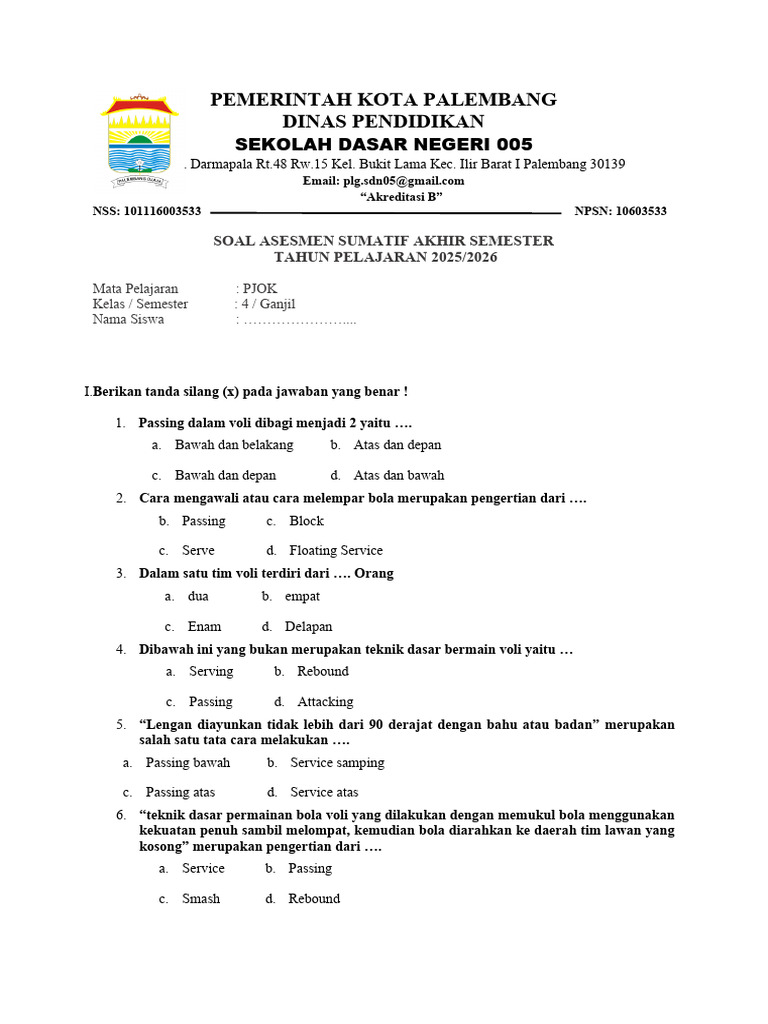Rahasia Skor Sempurna dengan Kumpulan Soal PJOK Kelas 4 5 6 Terbaru yang Wajib Tahu