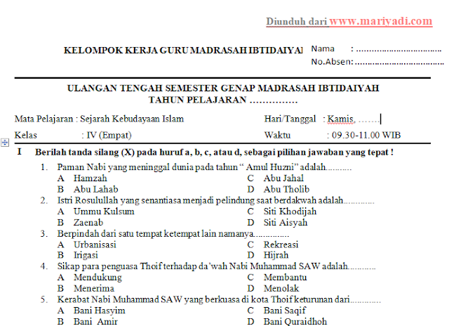 Wajib Tahu Rahasia Menjawab soal ski kelas 3 mi semester 2 Agar Nilai Sempurna